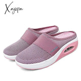 Xajzpa - Women Casual Shoes Woman Slippers Wedge Mesh Breathable Female Sandals Thick Bottem Summer