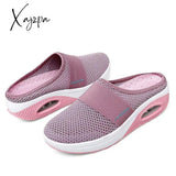 Xajzpa - Women Casual Shoes Woman Slippers Wedge Mesh Breathable Female Sandals Thick Bottem Summer