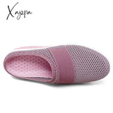 Xajzpa - Women Casual Shoes Woman Slippers Wedge Mesh Breathable Female Sandals Thick Bottem Summer