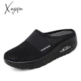 Xajzpa - Women Casual Shoes Woman Slippers Wedge Mesh Breathable Female Sandals Thick Bottem Summer