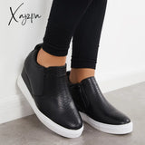 Xajzpa - Women Casual Slip On Platform Wedge Sneakers Loafers