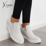 Xajzpa - Women Casual Slip On Platform Wedge Sneakers Loafers