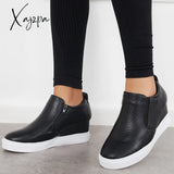 Xajzpa - Women Casual Slip On Platform Wedge Sneakers Loafers