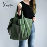 Xajzpa - Women Casual Tote Bag for Women PU Leather Laptop Work Shoulder Bag Lightweight Business Casual PU Leather Tie Bags for Daily