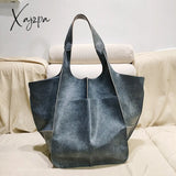 Xajzpa - Women Casual Tote Bag For Pu Leather Laptop Work Shoulder Lightweight Business Tie Bags