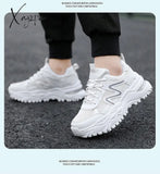 Xajzpa - Women Chunky Sneakers White Vulcanize Shoes Plus Size 35-43 Female Platform Running Ladies