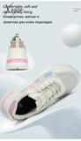 Xajzpa - Women Chunky Sneakers White Vulcanize Shoes Plus Size 35-43 Female Platform Running Ladies