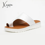 Xajzpa - Women Comfy Plain Shoes Flat Platform Ladies Casual Big Toe Foot Correction Sandals