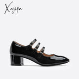 Xajzpa - Women Commuting Classic Mary Jane Black / Eu 34 | Us 4