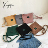 Xajzpa - Women Corduroy Shoulder Bag Quality Canvas Crossbody Bags Simple Cloth Fabric Handbag Tote