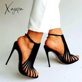 Xajzpa - Women Elegant Heels Party Adjustable Buckle Stiletto Sandals