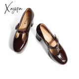 Xajzpa - Women Elegant Leather Mary Janes