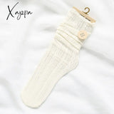 Xajzpa - Women Fashion Long Bubbles Loose Socks Summer Spring Solid White Sweet Soft Lolita Korean