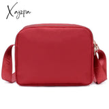 Xajzpa - Women Fashion Solid Color Zipper Waterproof Nylon Shoulder Bag Female Crossbody Ladies