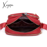 Xajzpa - Women Fashion Solid Color Zipper Waterproof Nylon Shoulder Bag Female Crossbody Ladies