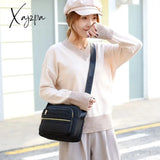 Xajzpa - Women Fashion Solid Color Zipper Waterproof Nylon Shoulder Bag Female Crossbody Ladies