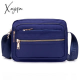 Xajzpa - Women Fashion Solid Color Zipper Waterproof Nylon Shoulder Bag Female Crossbody Ladies