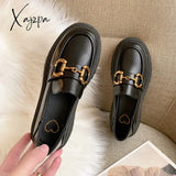 Aiertu Women Flat Loafers Shoes Japanese Style Vintage Shoes Metal Decoration Platform Mary Jane Shoes sapatos femininos Lolita Shoes Aiertu