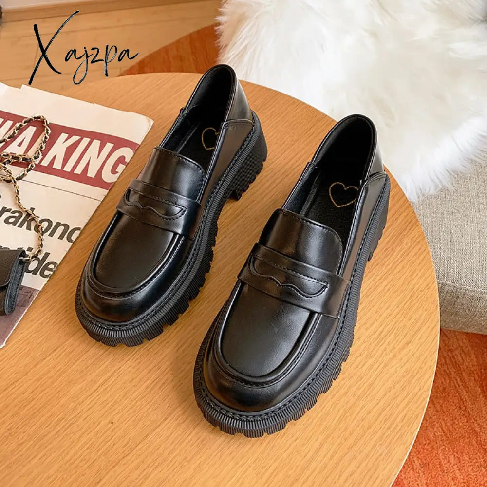 Aiertu Women Flat Loafers Shoes Japanese Style Vintage Shoes Metal Decoration Platform Mary Jane Shoes sapatos femininos Lolita Shoes Aiertu