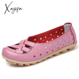 Xajzpa - Women Flats Genuine Leather Shoes Female Casual Flat Ballet Loafers Women’s Chaussures Femm