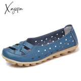 Xajzpa - Women Flats Genuine Leather Shoes Female Casual Flat Ballet Loafers Women’s Chaussures