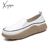 Xajzpa - Women Flats Loafers Breathable Moccasins Female Boat Shoes Fashion Ladies Platform Slip-On