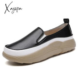 Xajzpa - Women Flats Loafers Breathable Moccasins Female Boat Shoes Fashion Ladies Platform Slip-On