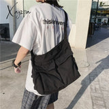 Xajzpa - Women For Vintage Satchel Casual Canvas Female Luxury Designer Handbag Solid Large