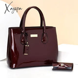 Xajzpa - Women Handbags High Quality Patent Leather Women’s Bag Fashion Shoulder Bag Luxury Tote