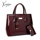 Xajzpa - Women Handbags High Quality Patent Leather Women’s Bag Fashion Shoulder Bag Luxury Tote