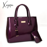 Xajzpa - Women Handbags High Quality Patent Leather Women’s Bag Fashion Shoulder Bag Luxury Tote