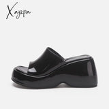 Xajzpa - Women High Heels Slippers Thick Platform Sandals Summer Shoes 2023 New Fashion Slingback