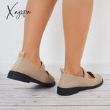 Xajzpa - Women Knit Mary Jane Flats Breathable Loafers Comfy Walking Shoes