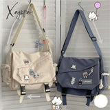 Xajzpa - Women Large Capacity Single Shoulder Bag Messenger Tooling Postman’s Girl Student’s