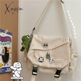 Xajzpa - Women Large Capacity Single Shoulder Bag Messenger Tooling Postman’s Girl Student’s