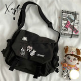 Xajzpa - Women Large Capacity Single Shoulder Bag Messenger Tooling Postman’s Girl Student’s