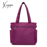 Xajzpa - Women Large Capacity Solid Color Shoulder Bag Femal Luxury Designer Crossbody Waterproof