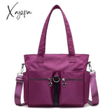 Xajzpa - Women Large Capacity Solid Color Shoulder Bag Femal Luxury Designer Crossbody Waterproof