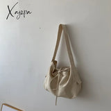 Xajzpa - Women Leisure Bandage Crossbody Bag Canvas Shoulder Female Multi-Purpose Messenger Student