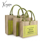 Xajzpa - Women Linen Luxury Tote Large Capacity Female Casual Shoulder Bag Lady Daily Handbag Fresh Beach Shopping Bag