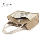 Xajzpa - Women Linen Luxury Tote Large Capacity Female Casual Shoulder Bag Lady Daily Handbag Fresh