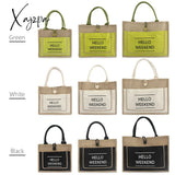 Xajzpa - Women Linen Luxury Tote Large Capacity Female Casual Shoulder Bag Lady Daily Handbag Fresh