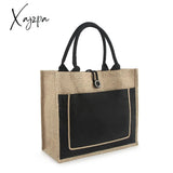 Xajzpa - Women Linen Luxury Tote Large Capacity Female Casual Shoulder Bag Lady Daily Handbag Fresh