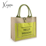 Xajzpa - Women Linen Luxury Tote Large Capacity Female Casual Shoulder Bag Lady Daily Handbag Fresh