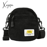 Xajzpa - Women Little Canvas Shoulder Bag Small Corduroy Cloth Messenger For Key Phone Pink