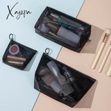 Xajzpa - Women Mesh Transparent Cosmetic Bag Small Large Clear Black Makeup Travel Neceser Toiletry