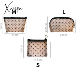 Xajzpa - Women Mesh Transparent Cosmetic Bag Small Large Clear Black Makeup Travel Neceser Toiletry