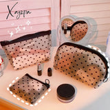 Xajzpa - Women Mesh Transparent Cosmetic Bag Small Large Clear Black Makeup Travel Neceser Toiletry