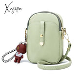 Xajzpa - Women Mobile Phone Bag Cute Mini Shoulder Pu Leather Small Crossbody Female Gifts Cash