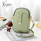 Xajzpa - Women Mobile Phone Bag Cute Mini Shoulder Pu Leather Small Crossbody Female Gifts Cash